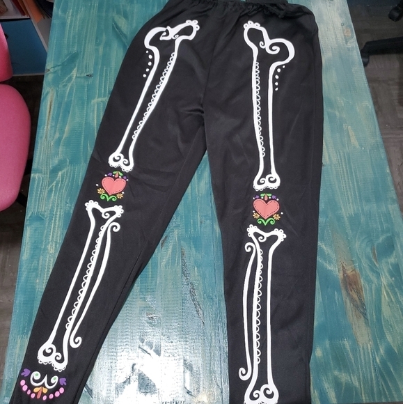 Skeleton Costume Dress Cold Shoulder New Large - Picture 7 of 7